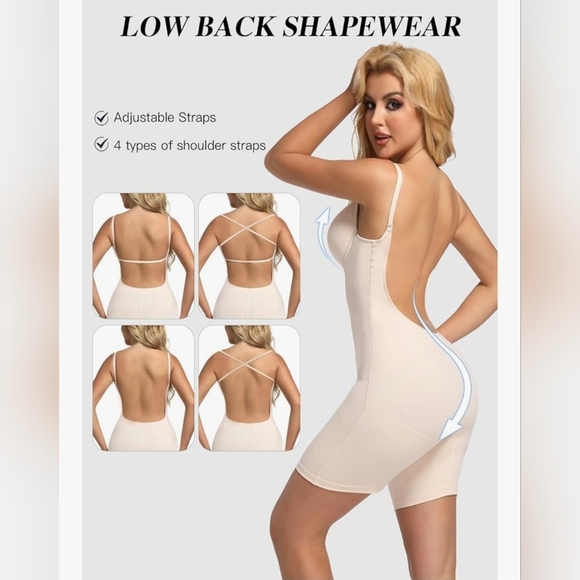 Decorus Backless Shapewear Strapless Bodysuits #751 - Picture 6 of 9